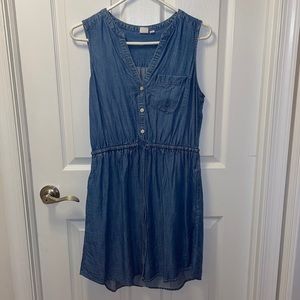 Denim sleeveless dress